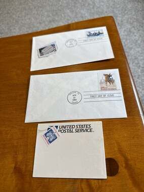 Lot of 3 Vintage First Day of Issue Covers 1994-1995 Buffalo Soldiers, Naval Aca